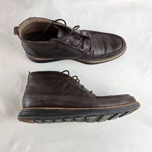 Cole Haan Original Grand OS Moc II Mens 9 Brown Leather Chukka Boots Casual Used